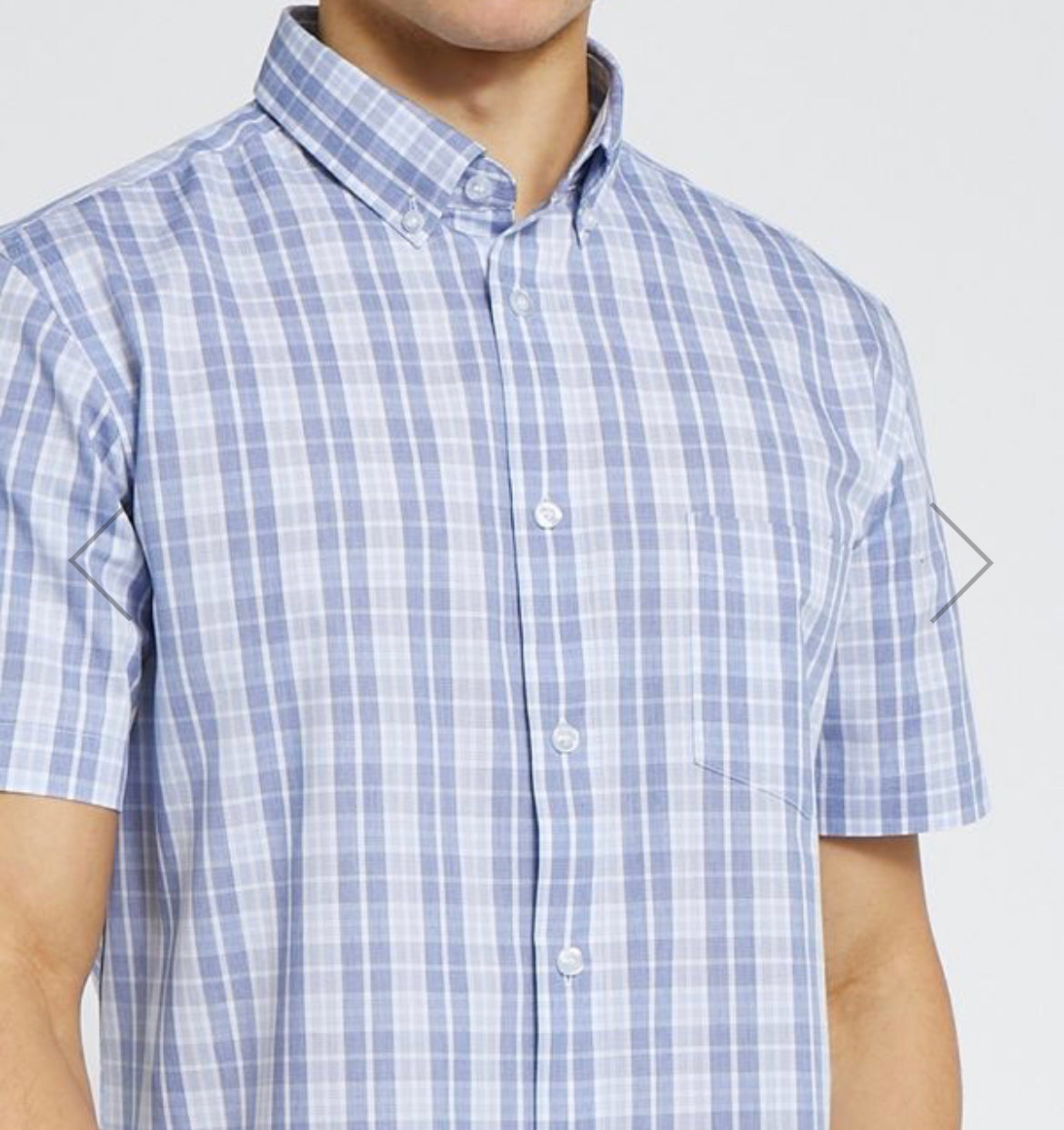Blue check snappers shirt