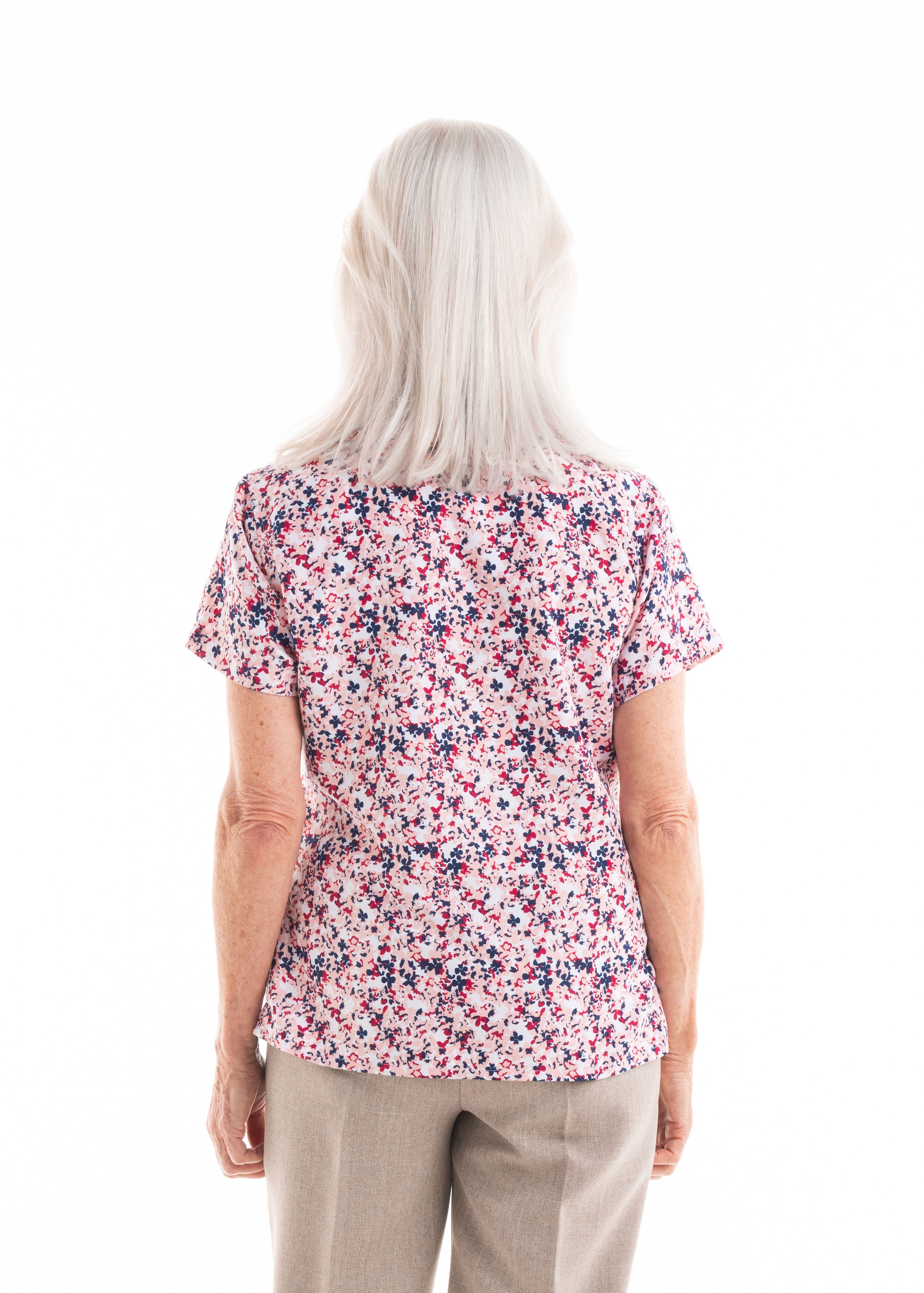 Summer  adaptive Floral Blouse