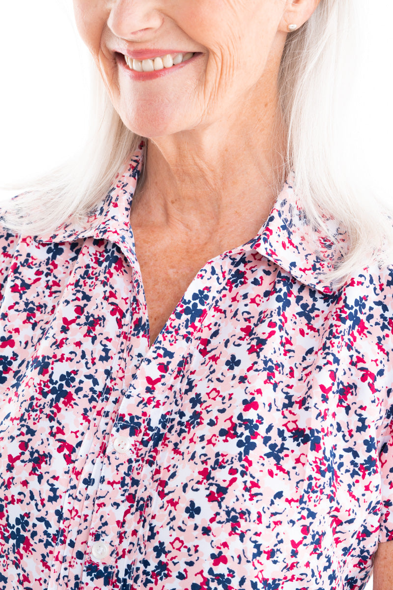 Summer  adaptive Floral Blouse